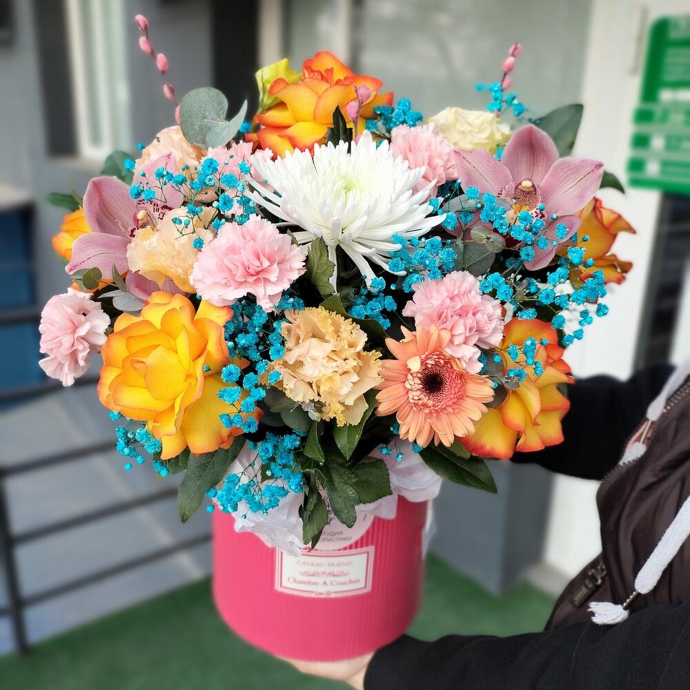 Цветы в коробке