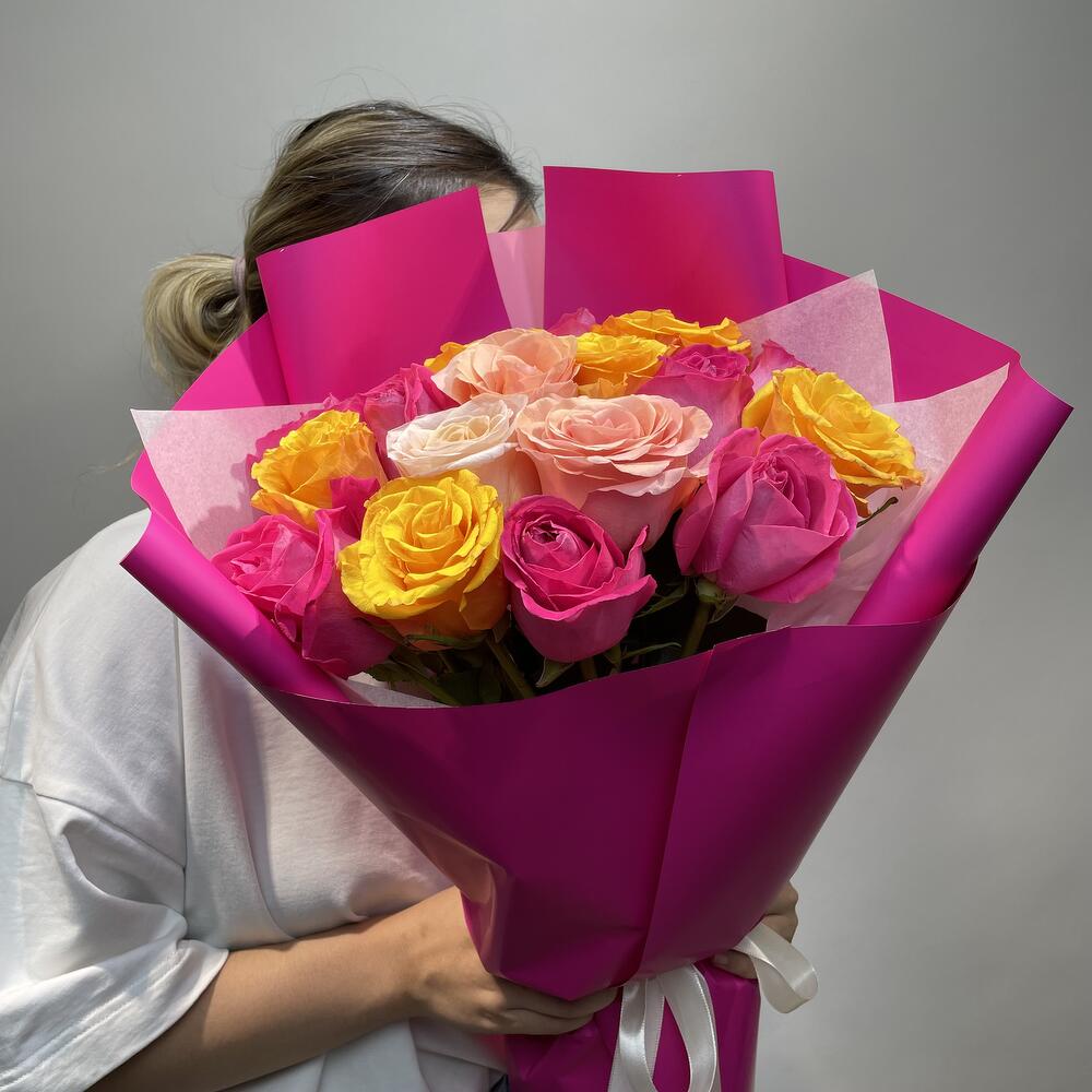 Микс роз 17 шт